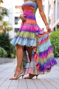 Multicolored Flowing Dress