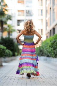 Multicolored Flowing Dress
