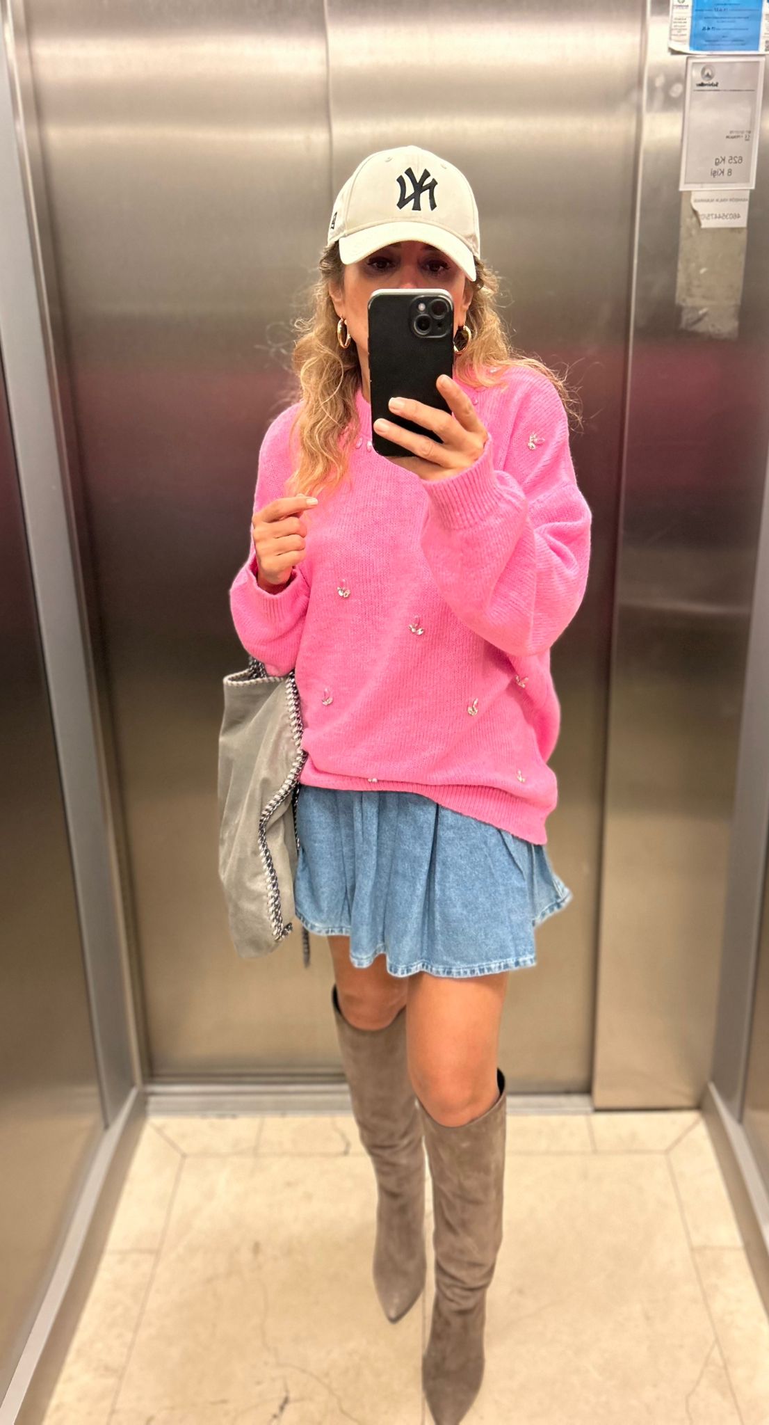 Luxury Sugar Pink Crystal Knit Pullover