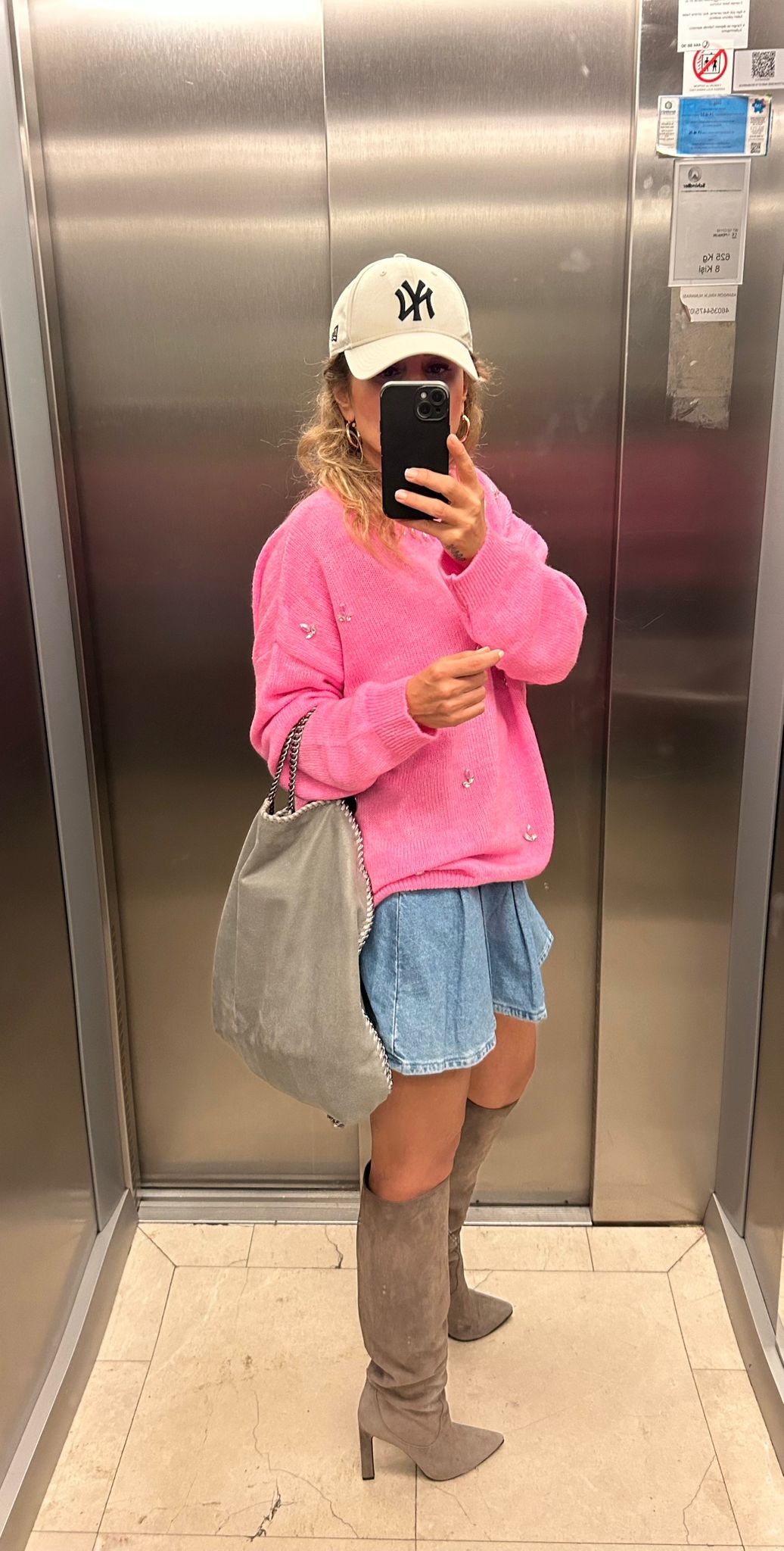 Luxury Sugar Pink Crystal Knit Pullover