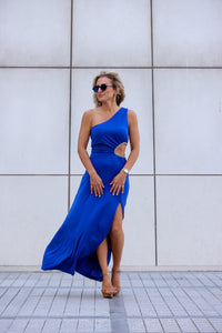 Blue Color Long Dress
