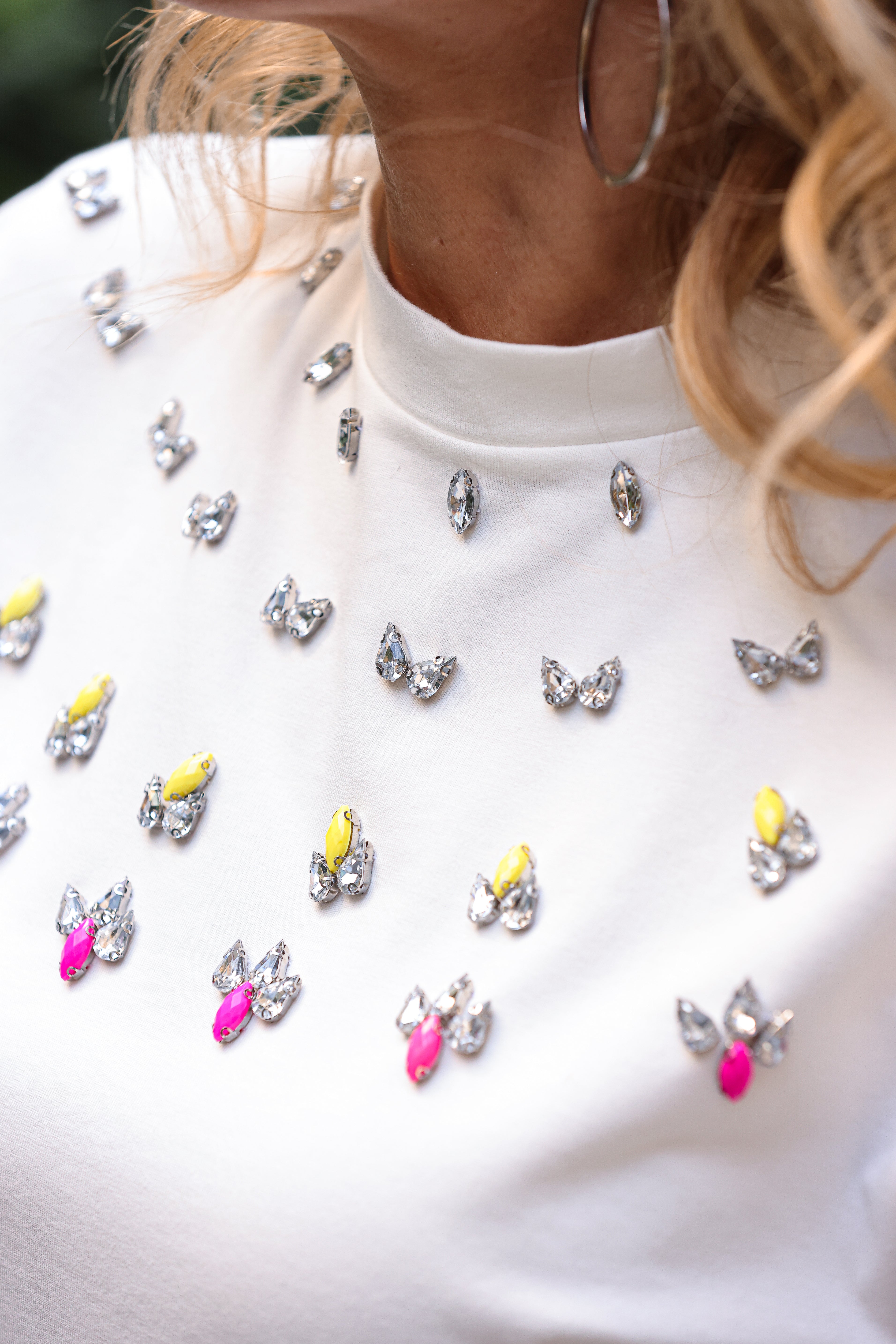 Rhinestone-Embellished Top